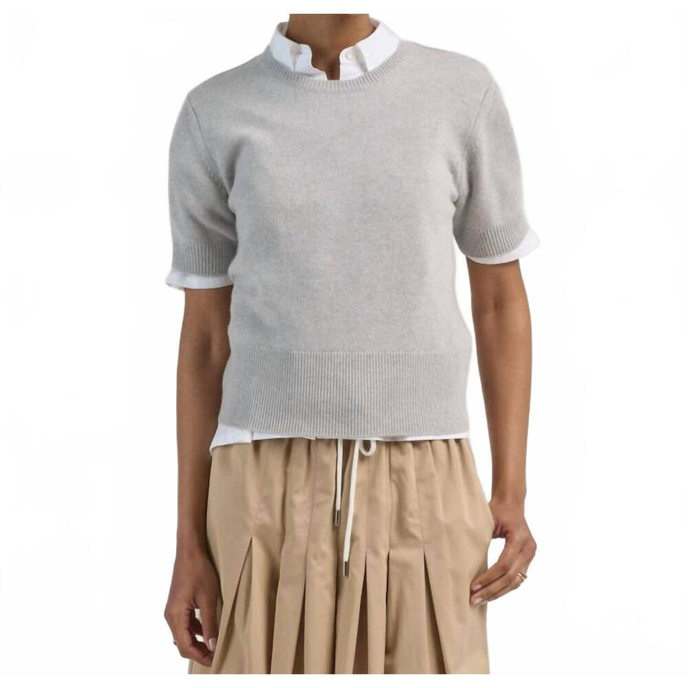 NEW ARLO MOTT clarkson short sleeve crew neck tee in grey